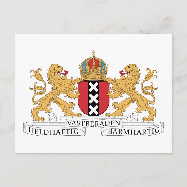 Amsterdamer Wappen Postkarte (Vorderseite)