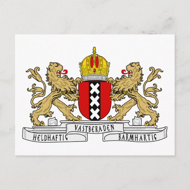 Amsterdamer Wappen Postkarte (Vorderseite)