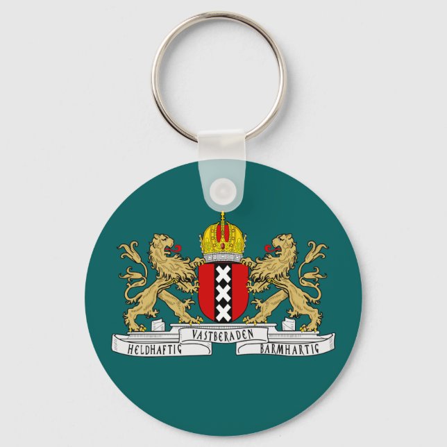 Amsterdamer Wappen Schlüsselanhänger (Vorderseite)