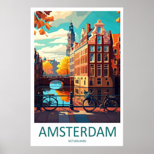 AmsterdamVintage Park Nationaler Reise-Skiplakat Poster