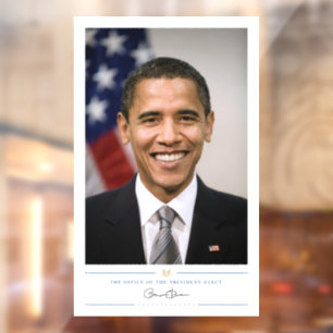 Amt des designierten Präsidenten Barack Obama Fensteraufkleber