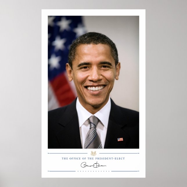 Amt des designierten Präsidenten Barack Obama Poster (Vorne)