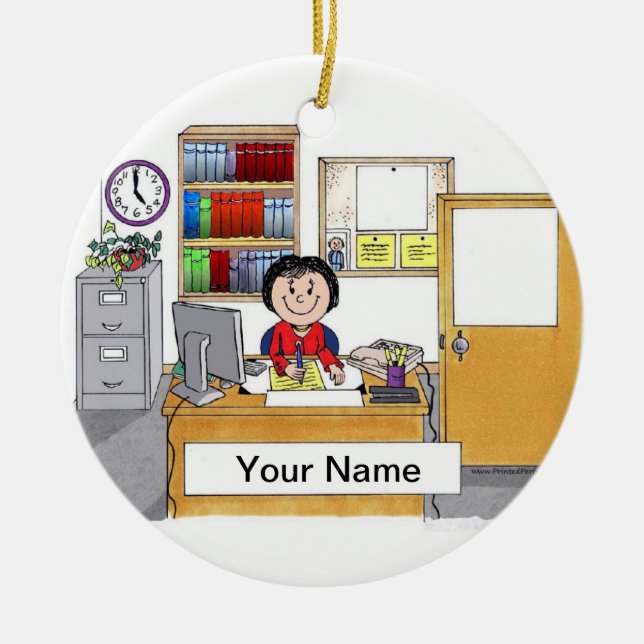 Amt - Weibliche Keramikornament (Vorne)