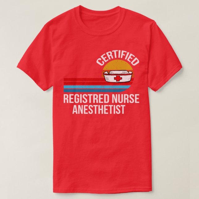amtlich anerkannte Krankenschwester Retro Vinta T-Shirt (Design vorne)