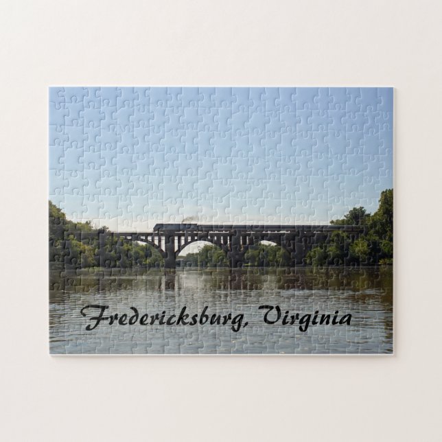 Amtrack Train Crossing Rappahannock River Puzzle (Horizontal)