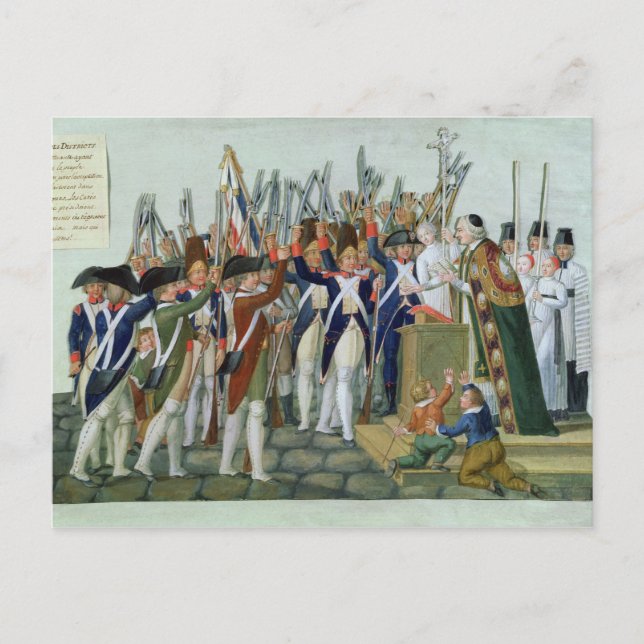 Amtseid, Februar 1790 Postkarte (Vorderseite)