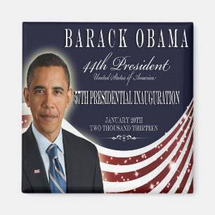 Amtseinführung 2013 Obama Magnet
