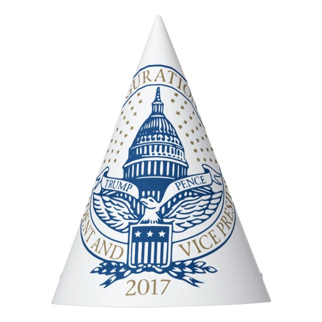 Amtseinführung Trump Pence 2017 Logo Partyhütchen (Vorderseite)