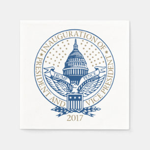 Amtseinführung Trump Pence 2017 Logo Serviette