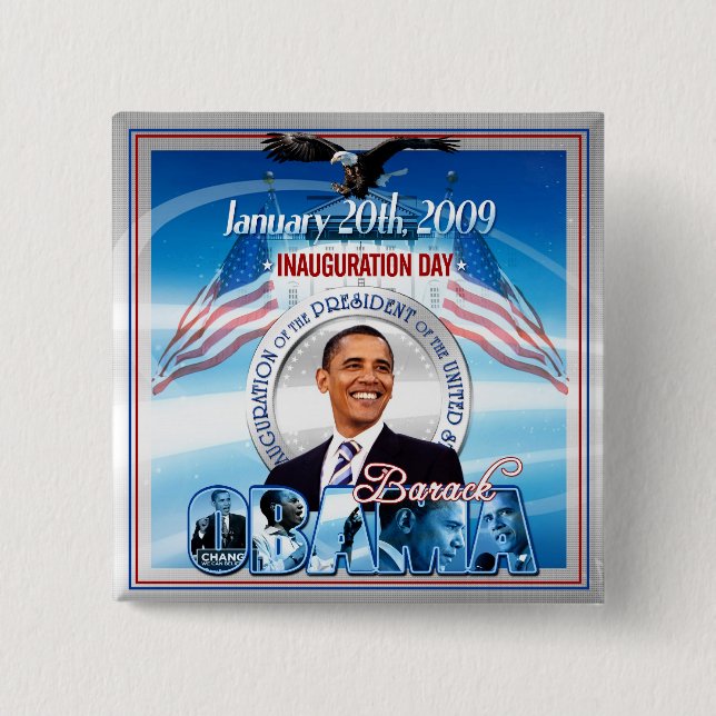 Amtseinführung von Barack Obama Button (Vorderseite)