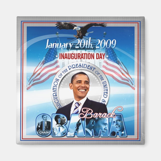 Amtseinführung von Barack Obama Magnet (Vorne)