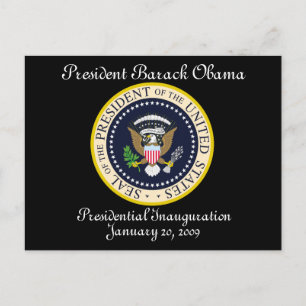 Amtseinführung von Präsident Obama Postkarte