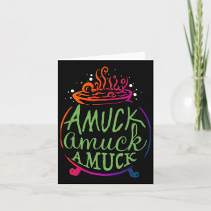 Amuck Amuck Amuck Fun Hexengeschenk Karte