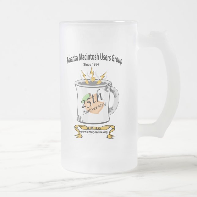 AMUG 25. Jahrestag mattierte TASSE (Rechts)