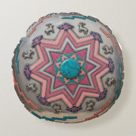 Amulett-Kissen „Hüter der Steppe“ Rundes Kissen