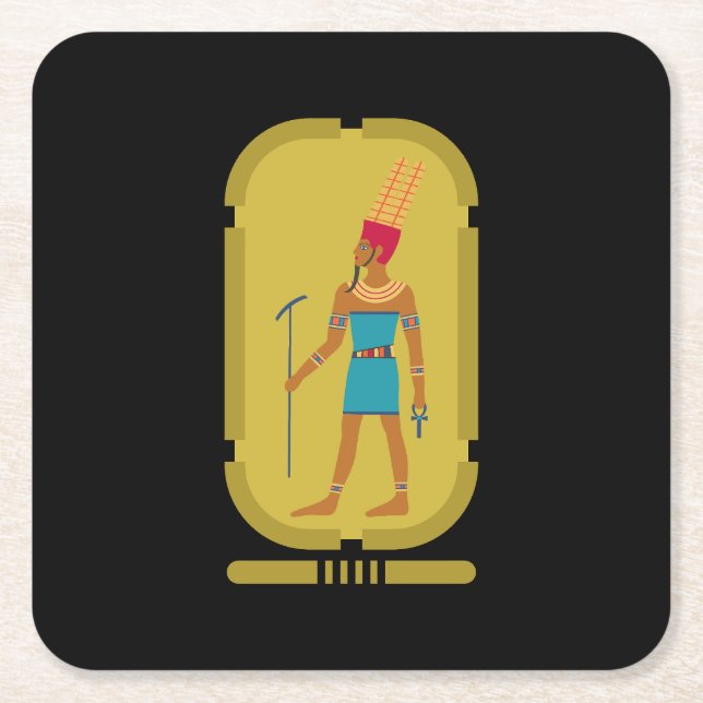 Amun God of the Air Paper Untersetzer (Vorderseite)