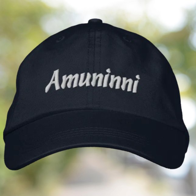 Amuninni Bestickte Mütze Baseballkappe (Amuninni Embroidered Hat - Let's Go in Sicilian)