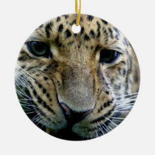 Amur-Leopard-Verzierungen Keramikornament