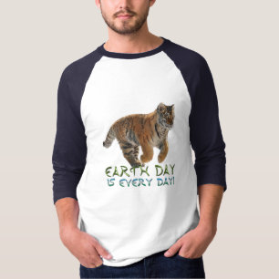 Amur Tiger Cub Earth Day Art Shirt