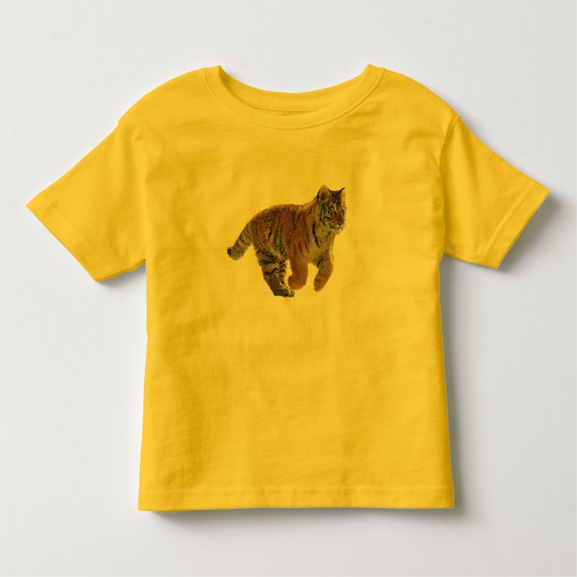 Amur Tiger Cub Fantasy Art Kids Wildlife Shirt (Vorderseite)