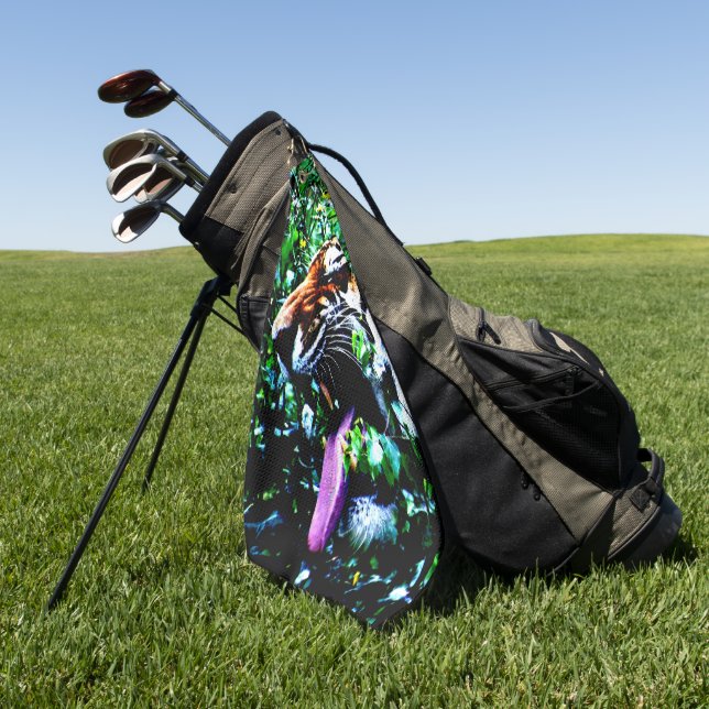 Amur Tiger gtcna Golfhandtuch (Gras)