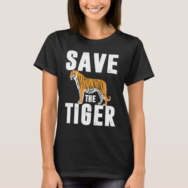 Amur Tigerkäfig Große Katze asiatischer Tiger T-Shirt (Vorderseite)