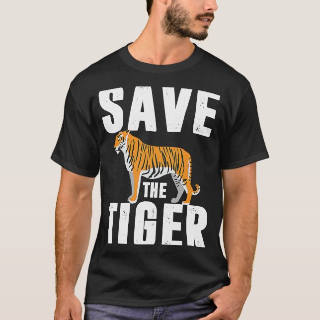 Amur Tigerkäfig Große Katze asiatischer Tiger T-Shirt (Vorderseite)