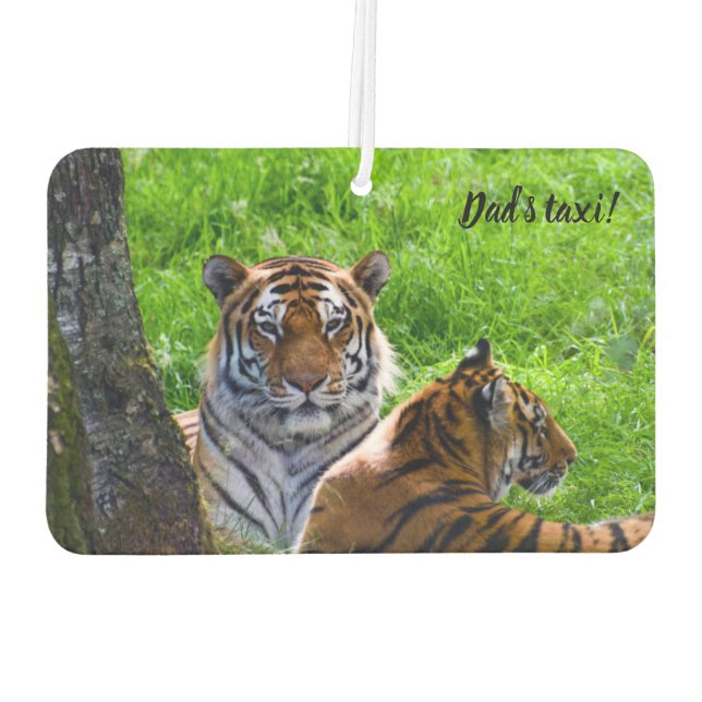 Amur Tigers Car air freshener Autolufterfrischer (Rückseite)