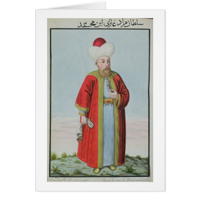 Amurath (Murad) (1404-51) Sultan II 1421-51, von (Vorne)
