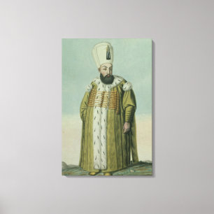 Amurath (Murad) (1546-95) Sultan III 1574-95, von Leinwanddruck