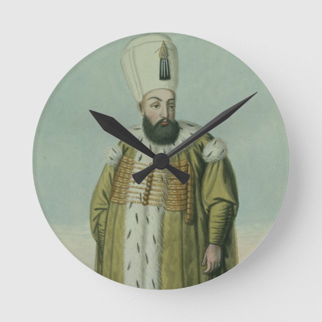Amurath (Murad) (1546-95) Sultan III 1574-95, von Runde Wanduhr (Vorderseite)