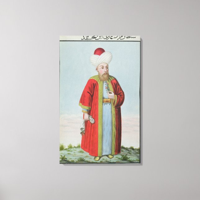 Amurath (Murad) II (1404-51) Sultan 1421-51, aus Leinwanddruck (Vorderseite)