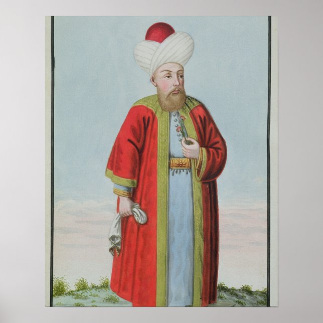 Amurath (Murad) II (1404-51) Sultan 1421-51, aus Poster (Vorne)