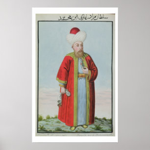 Amurath (Murad) II (1404-51) Sultan 1421-51, aus Poster