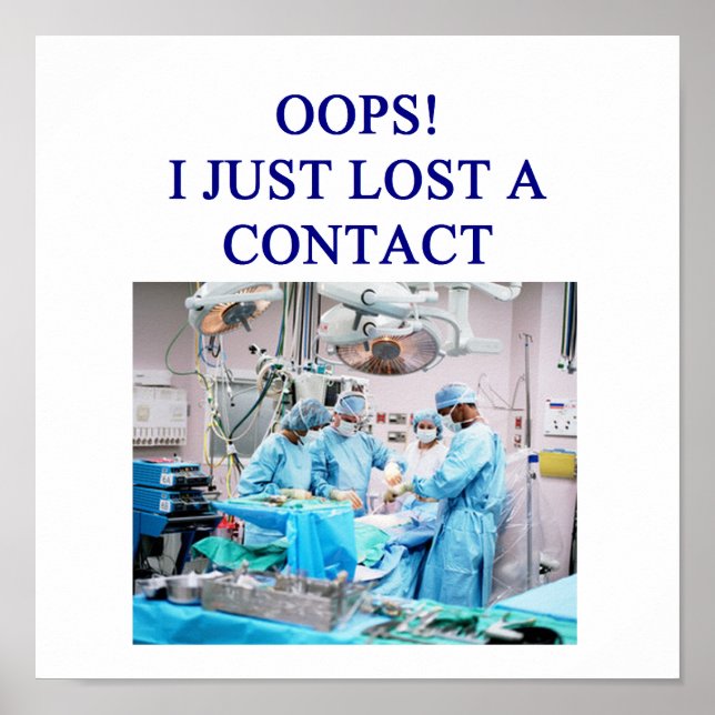 amüsanter Arzt-Spaß Poster (Vorne)