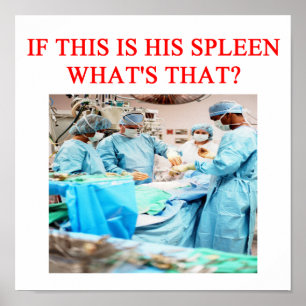 amüsanter Arzt-Spaß Poster