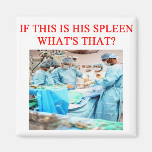 amüsanter Arzt Witz Magnet