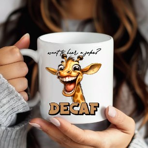 Amüsanter Lustiger Giraffen-Kaffeebecher Humor Tasse