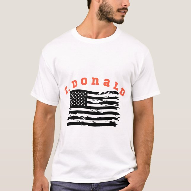 amüsanter Präsident T.donald Trending erneut 2024 T-Shirt (Vorderseite)