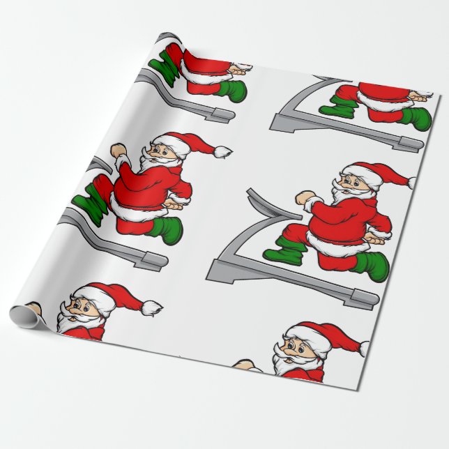 amüsanter Tretmühle-Sklave Geschenkpapier (Ungerollt)