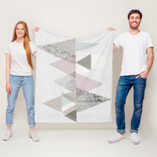 Amuse II   Geometrisch modern Fleecedecke