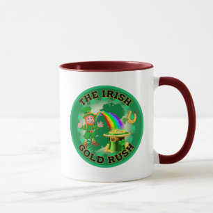 Amusing Irish Gold Rush Tasse