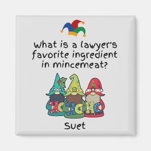 Amusing Mincemeat Lawyer Joke Magnet
