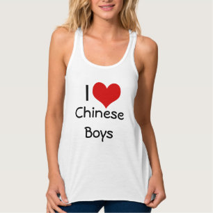 AMWF - I Herz-chinesisches Jungen-T-Shirt - Frauen Tank Top