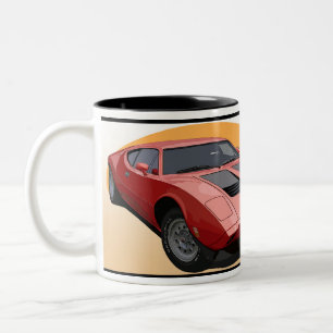 AMX 3 Sportwagen-Tasse Zweifarbige Tasse