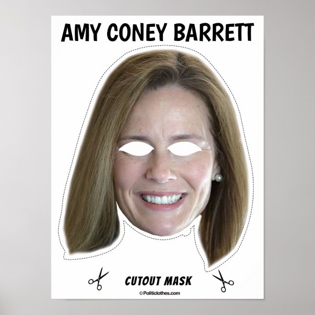 AMY CONEY BARRETT Halloween Mask Poster (Vorne)