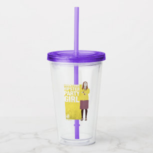 Amy Downtown Hipster Party Girl Acryltrinkbecher
