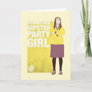 Amy   Downtown Hipster Party Girl Karte