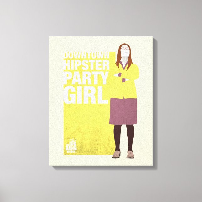Amy | Downtown Hipster Party Girl Leinwanddruck (Vorderseite)
