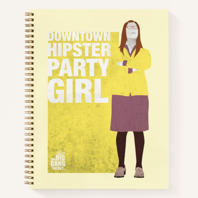 Amy | Downtown Hipster Party Girl Notizbuch (Vorderseite)